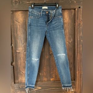 Madewell 9” high rise skinny jeans